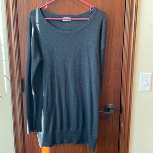 Charcoal/Grey long sleeve light sweater